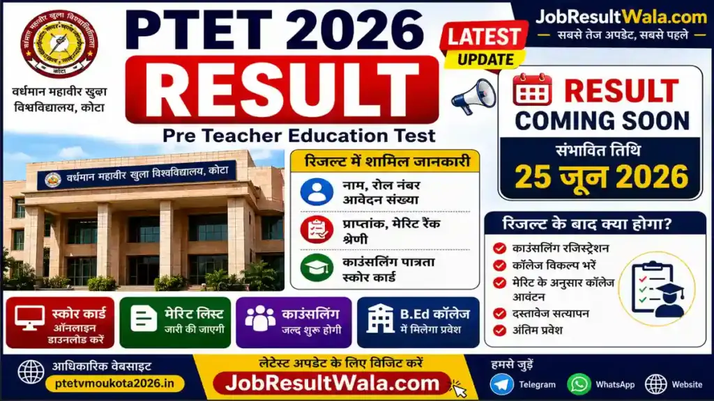 PTET 2026 Result: Score Card, Merit List, Rank & Counselling Latest Update