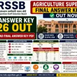 RSSB Agriculture Supervisor Final Answer Key 2026 Released Download PDF - Rajasthan Sarkari Result