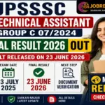 UPSSSC Technical Assistant Group C Final Result 2026 Out, Check Result PDF UPSSSC Technical Assistant Group C Final Result 2026 Out, Check Result PDF - Uttar Pradesh Sarkari Result