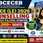 BCECE LE Counselling 2026 Started–Registration Process Strat BCECE LE Counselling 2026 Started–Registration Process Strat - Bihar Sarkari Result
