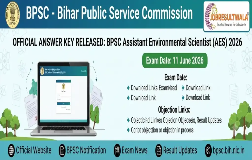 BPSC AES Answer Key 2026 out-download fast direct link