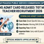 UPPSC TGT Music Mains Admit Card 2026-direct link available UPPSC TGT Music Mains Admit Card 2026-direct link available - Uttar Pradesh Sarkari Result