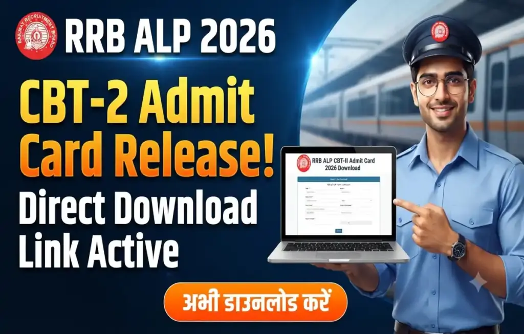 RRB ALP CBT-II Admit Card 2026 official link for download